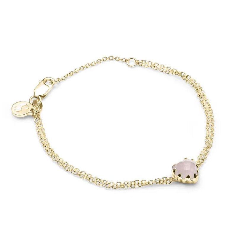 Stolen Girlfriends Club Love Claw Bracelet Rose Quartz image number 0